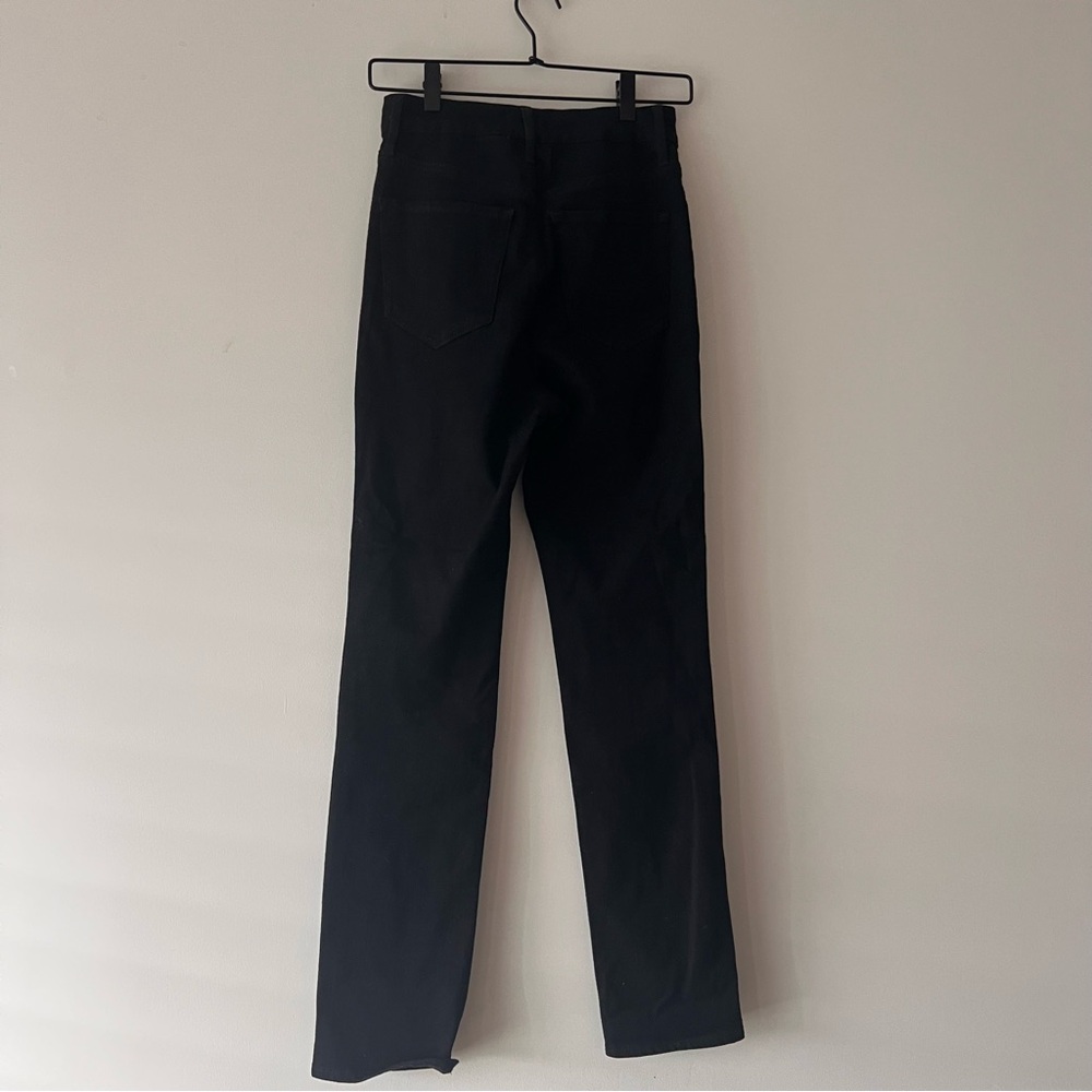 Express High Waisted Black 90s Slim Jeans in pitch black // size Small Regular - Picture 6 of 8